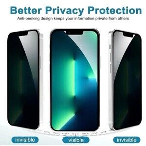 UltraGlass 9H+ Anti Spy Glass For iPhone 13, 14 Pro Max Privacy Screen Protector